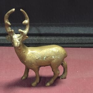 Bronze Deer Figurine 4"